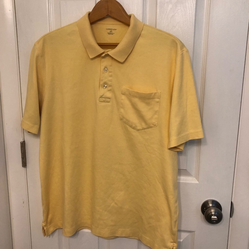 Lands End Polo Shirt Size L
